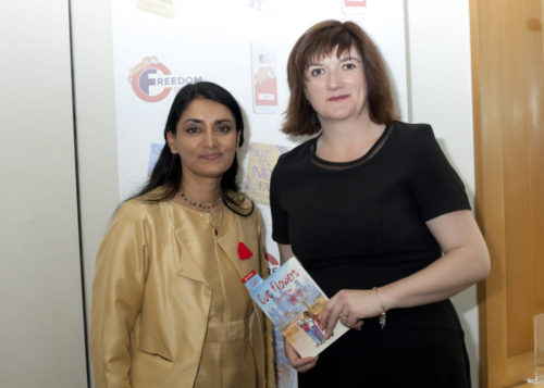 Aneeta Prem , Nicky Morgan MP, Cut Flowers Book, House of Commons