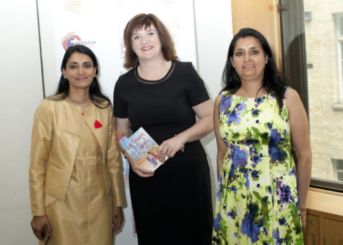 Aneeta Prem, Vineeta Thornhill, Nicky Morgan MP, Cut Flowers, FGM, Freedom charity
