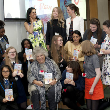 Miriam Margolyes, Aneeta Prem, Vineeta Thornhill, savita prem, Leela Carr, Lydia Woodbridge, cut flowers, fgm , freedom charity