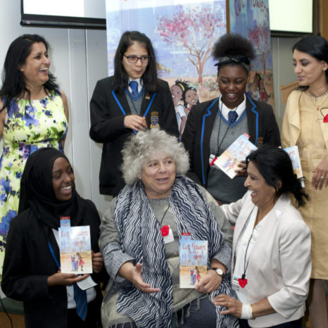 Miriam Margolyes, Savita Prem , Aneeta Prem, Vineeta Thornhill, cut flowers, fgm, freedom charity,
