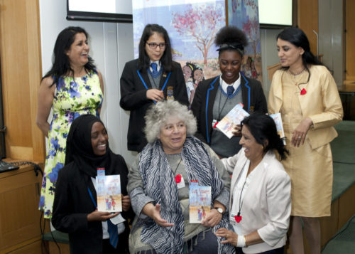 Miriam Margolyes, Savita Prem , Aneeta Prem, Vineeta Thornhill, cut flowers, fgm, freedom charity,