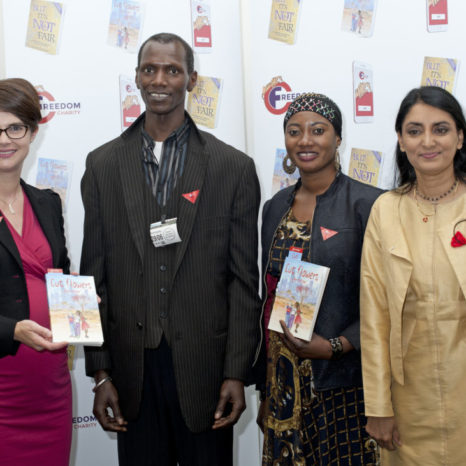 aneeta prem, Chloe Smith MP, cut flowers, fgm, freedom charity