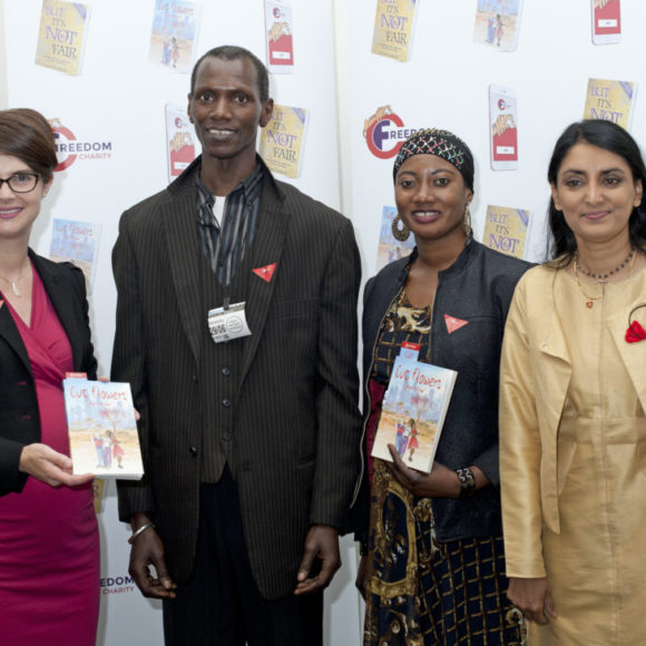 aneeta prem, Chloe Smith MP, cut flowers, fgm, freedom charity
