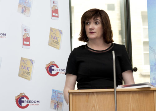nicky morgan mp, cut flowers, fgm, freedom charity